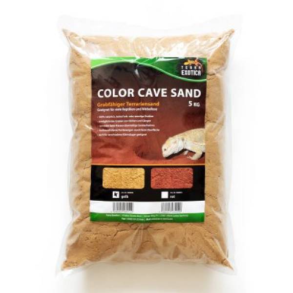 Color Cave Sand - grabfähiger Höhlensand Gelb